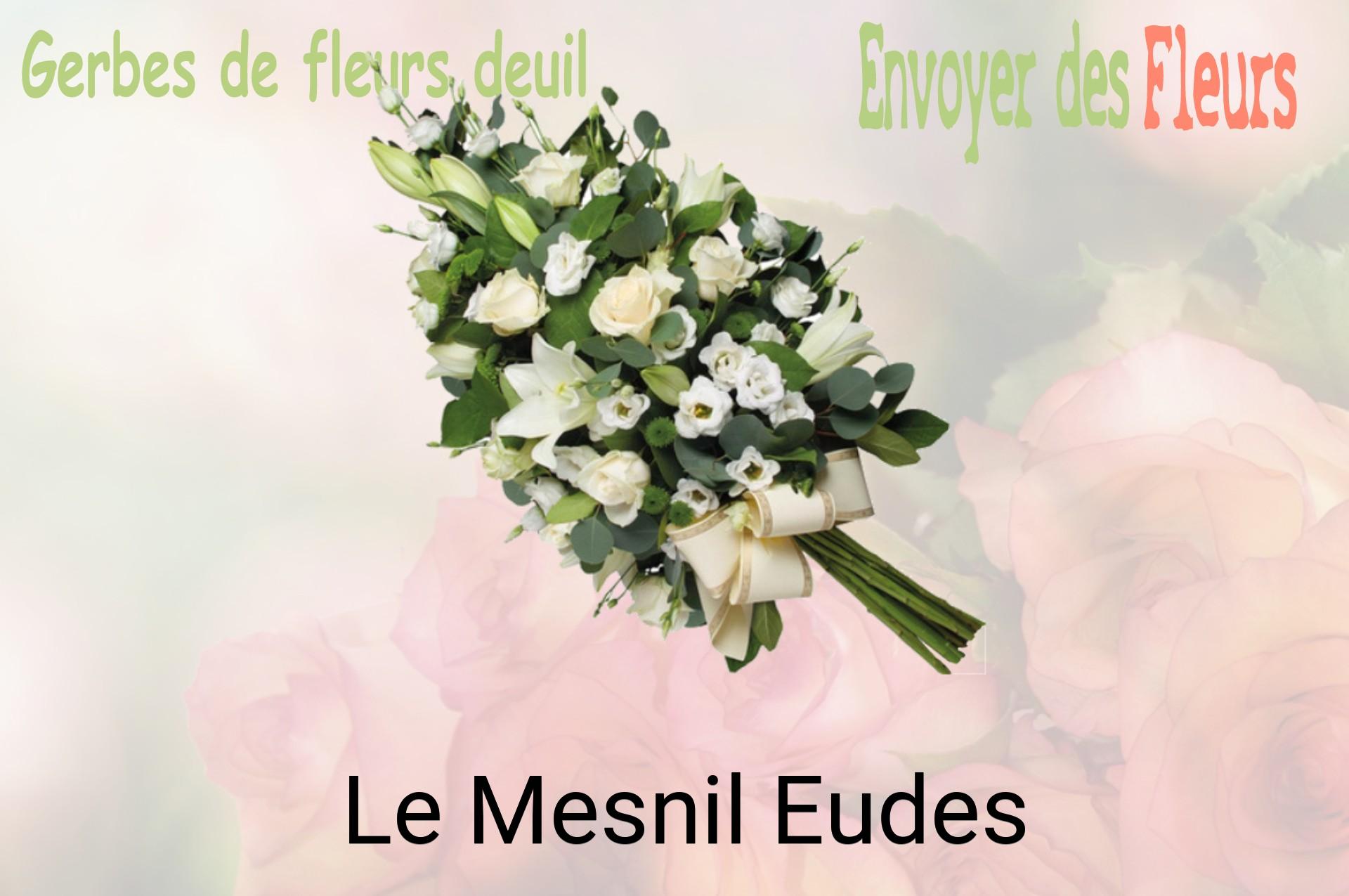 Gerbe de fleurs de deuil livrée à Le Mesnil-Eudes